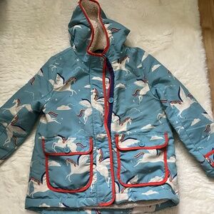 Mini Boden Unicorn Sherpa Lined Adirondack